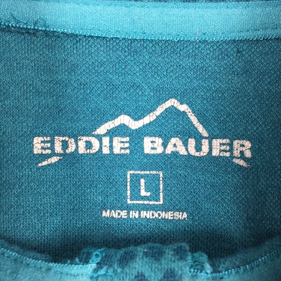 Eddie Bauer Pullover Sweater 1/4 Zip Thumb Holes - Picture 2 of 7